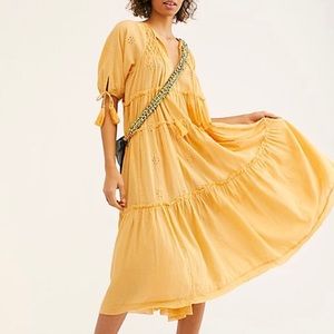 Free People Celestial Skies Dress - Orange Blossom